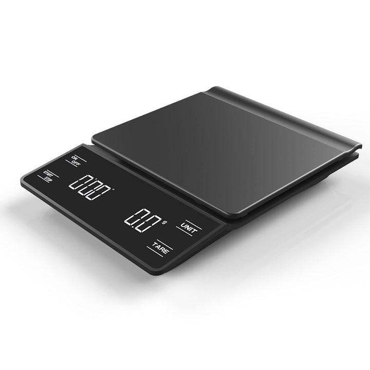 Nilpferd Digitale Kaffeewaage mit Timer, hohe Präzision 0,1g/3 kg, Espressowaage mit LED-Touchscreen