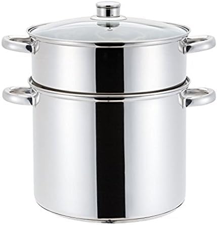 Haussmann Héritage Couscous-Topf/Dampfgarer/Kochtopf, 3-in-1, Edelstahl, alle Herde, auch Induktion,