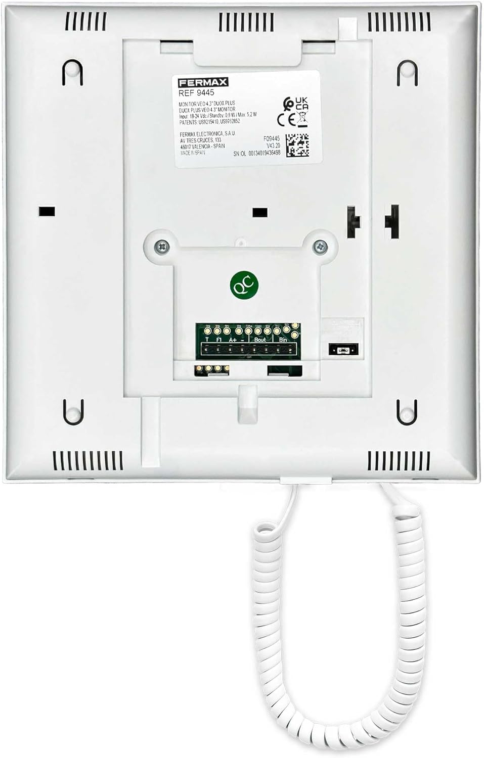 FERMAX 94411 Video Kit City VEO DUOX Plus WiFi Farbe 1L (2-adrig), weiss