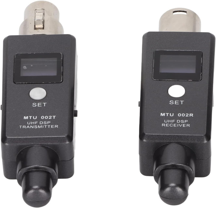 VBESTLIFE 470-960 MHz Funkmikrofon-Adapter Eingebaute Dual-Antennen, Wiederaufladbares Funkmikrofon