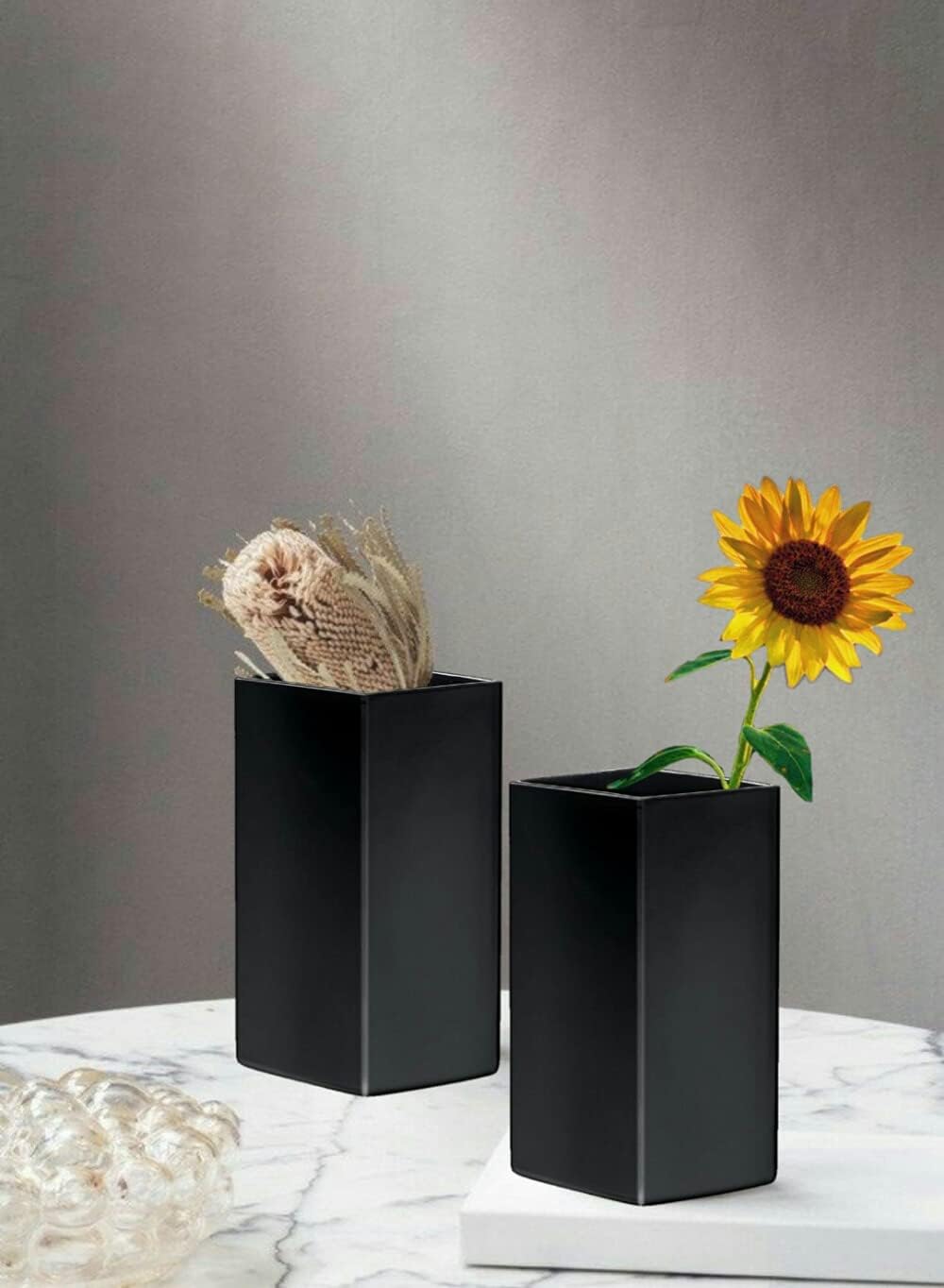 Serene Spaces Living Set mit 2 quadratischen, Veranstaltungsaufsätze und vieles mehr, 7.6 cm SQx15.2