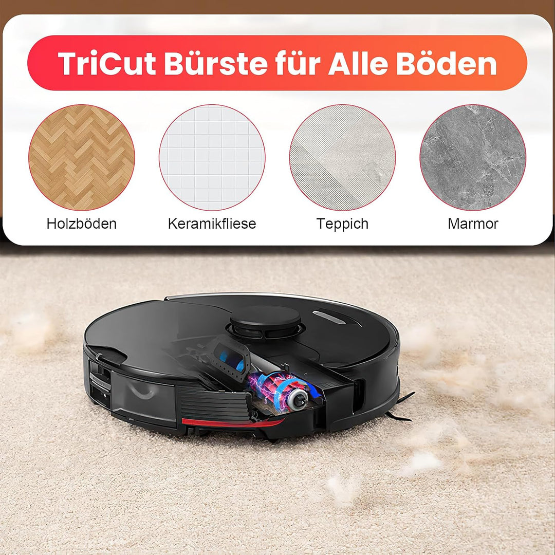 6 Stück Hauptbürste für Roborock S7 / S7 Plus / S7 MaxV / S7 MaxV Plus / S7 MaxV Ultra / Q7 / Q7 Max