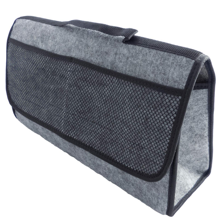 L & P Car Design L&P A227 Kofferraumtasche Auto aus Filz mit Klett Autotasche 48 x 14 x 28 cm Organi