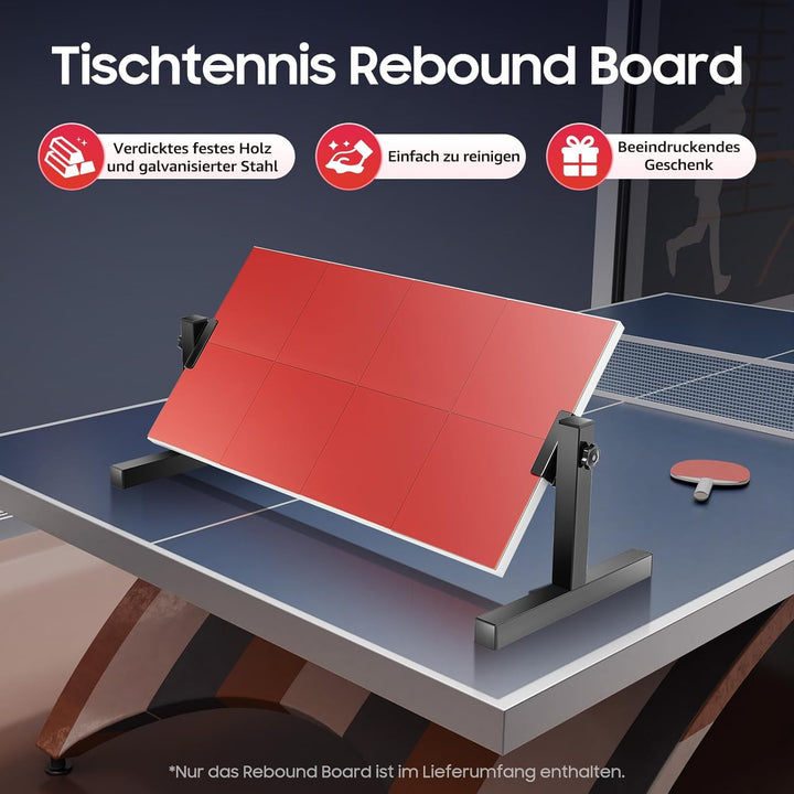 Tischtennis Rebound Board, 66 * 33CM Tischtennis Returnbrett Ping-Pong Rücksprungbrett Ping Pong Reb
