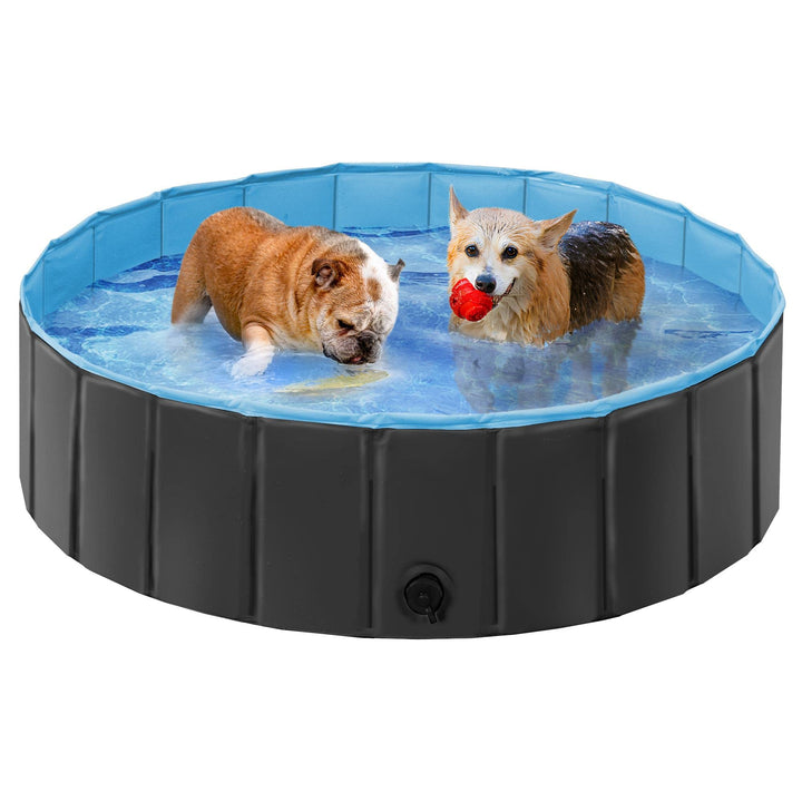 Yaheetech Hundepool für Hunde, Swimmingpool 100/120/140/160 x 30 cm, Hund Planschbecken Schwimmbecke