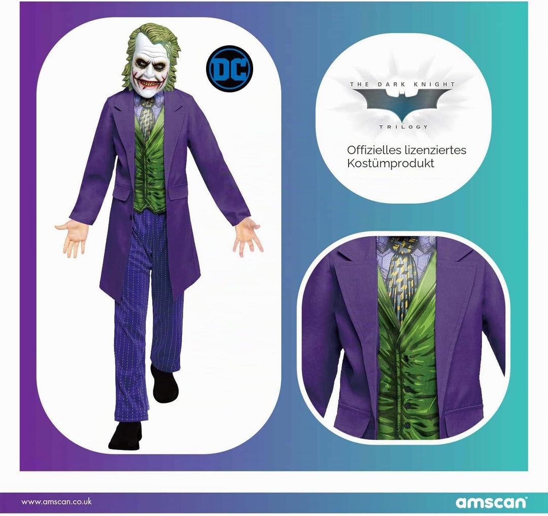 amscan Teenager-Kostüm Joker Movie Alter 12-14 Jahre, 12-14 Jahre