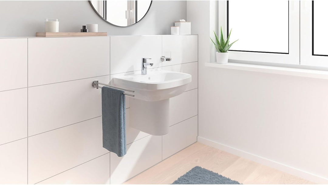 GROHE Get - Einhand- Waschtischarmatur (wassersparend, schnelle Befestigung, inkl.Temperaturbegrenze