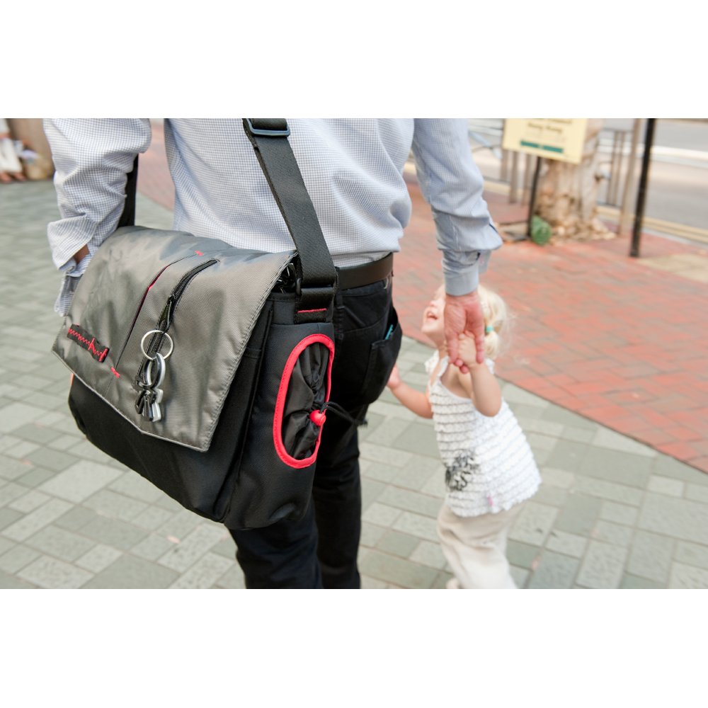 Okiedog Wickeltasche nine2five Samurai - grau/schwarz