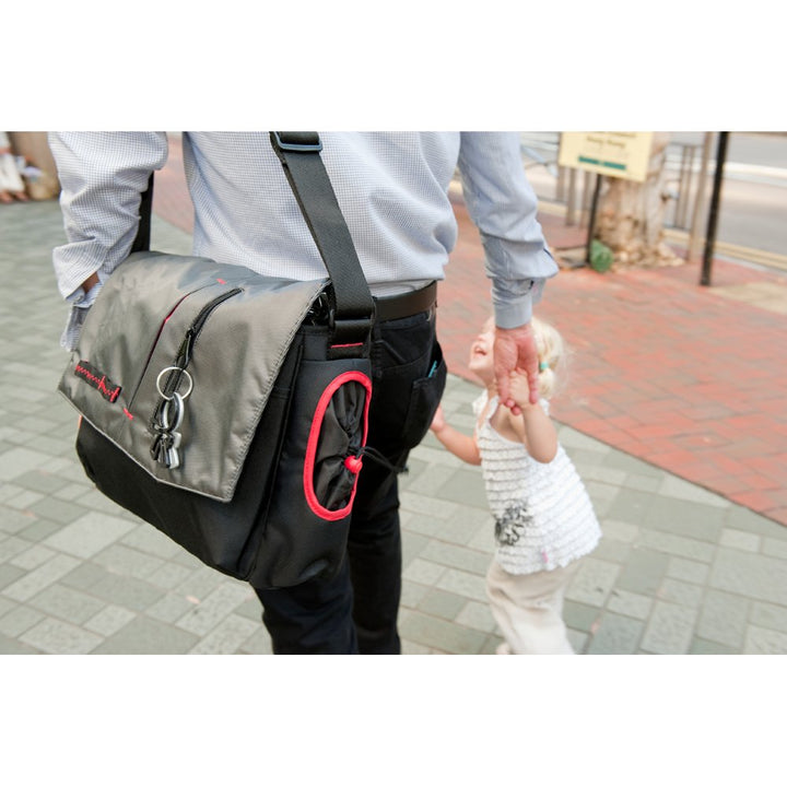 Okiedog Wickeltasche nine2five Samurai - grau/schwarz