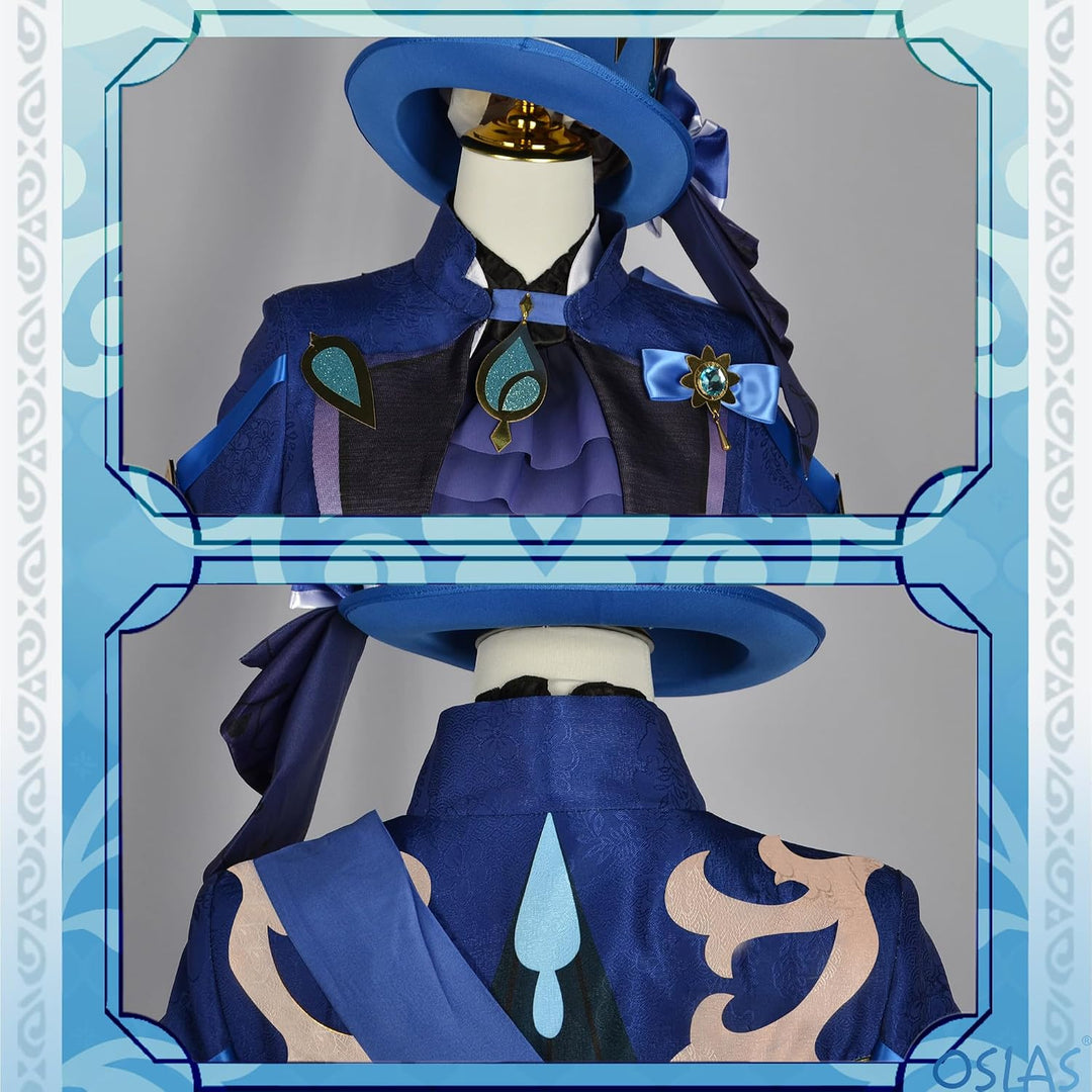 OSIAS Genshin Impact Cosplay Kostüm, verbesserte Version mit hochwertigen Stoffen, Accessoires und P