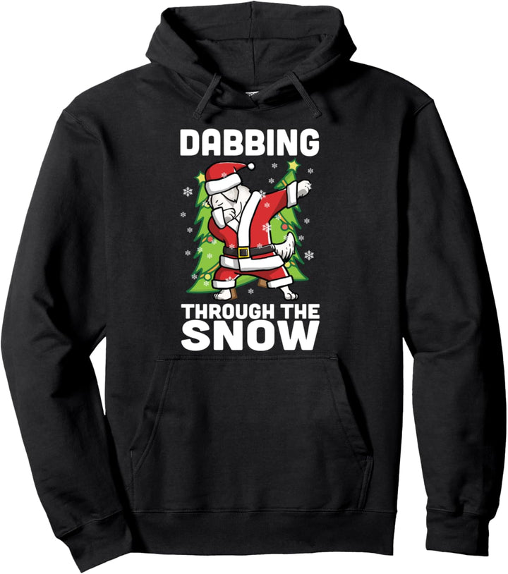 Dabbing Through The Snow Great Pyrenees Weihnachten Hund Pullover Hoodie