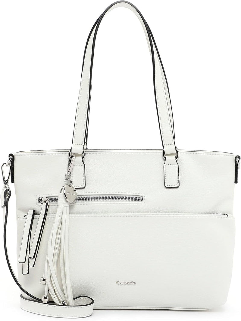 Tamaris Shopper Adele 30476 Damen Handtaschen Uni Einheitsgrösse White 300, Einheitsgrösse White 300