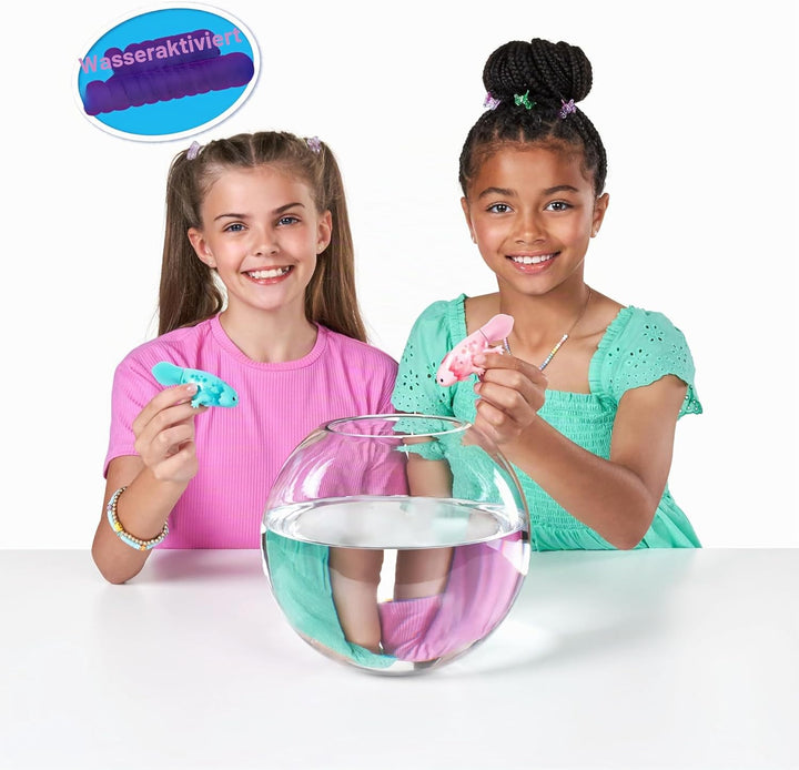 Pets Alive Swimming Axolotls von ZURU (2 Pack), schwimmender Roboter-Axolotl, elektronisches Haustie