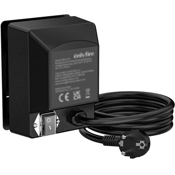 Onlyfire Grillmotor für Grillspiess,BBQ Rotisserie,2U/M-50/60Hz-4 Watt,Schwarz