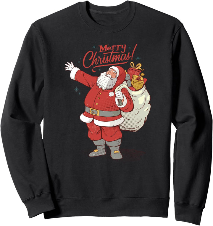 Weihnachtsmann Frohe Weihnachten Winterferien Saisonal Sweatshirt