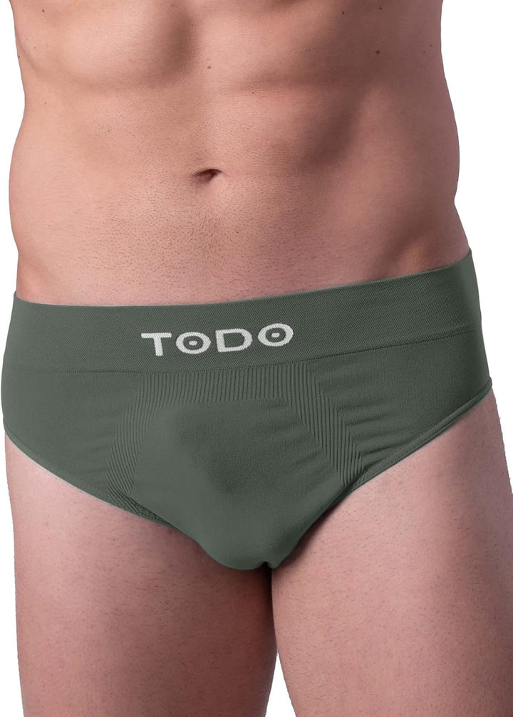 TODO Elastisch Sport Herren Slip (3er Pack) Atmungsaktiv Sportunterwäsche, Unterhosen Männer Slip oh