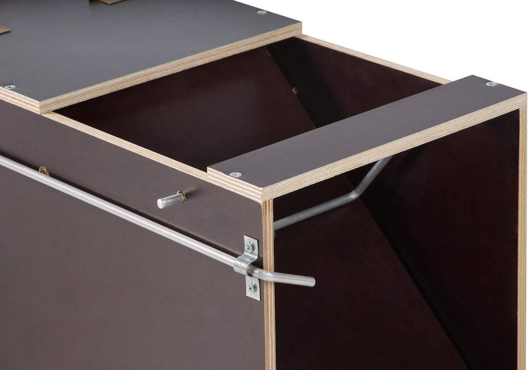 123jagd Katzenfalle Lebendfalle 100 x 25 x 27 cm Holz Marderfalle mit Lockmittel Tierfalle Lockstoff