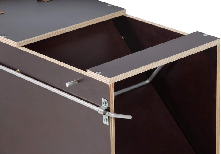 123jagd Katzenfalle Lebendfalle 100 x 25 x 27 cm Holz Marderfalle mit Lockmittel Tierfalle Lockstoff
