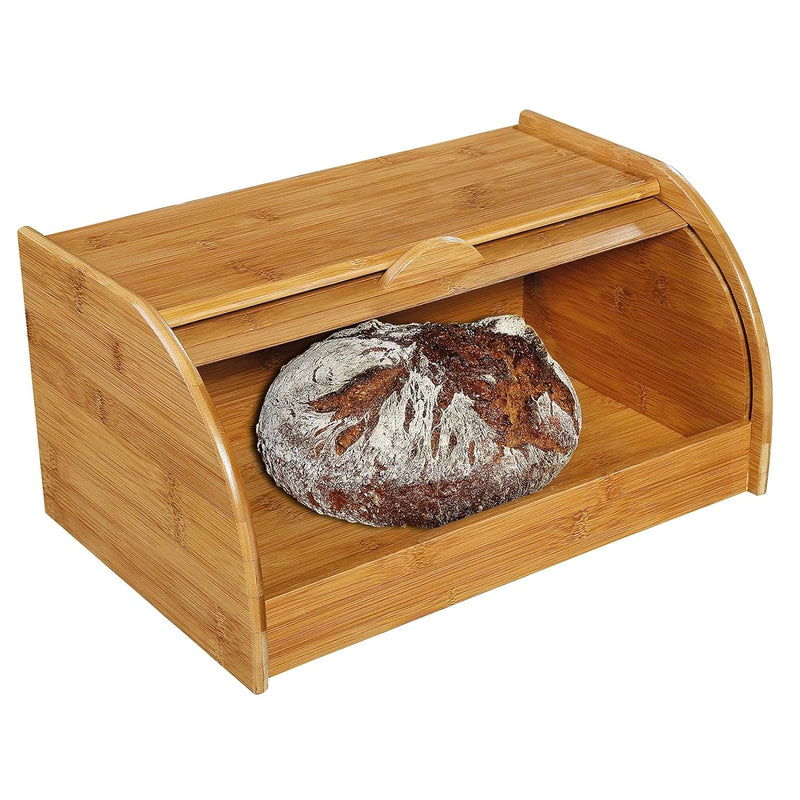 Zassenhaus 54118 Brotkasten, Bambus 40 x 26 x 20 cm, Braun, 40,x 27.5 x x 21.5 cm