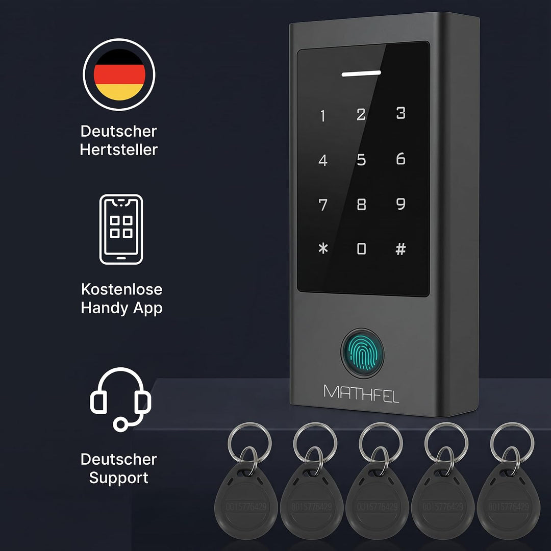 MATHFEL ZUGANGSKONTROLLSYSTEM Fingerprint | Code | RFID UND WLAN Wlan Gateway, Wlan Gateway