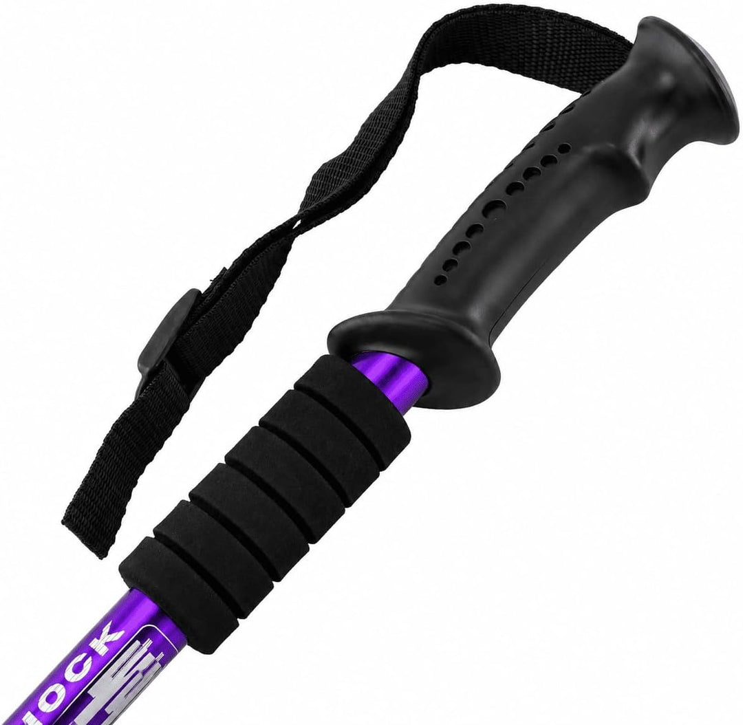 MidGard Teleskop Nordic Walking Stöcke, 50-110 cm höhenverstellbar, Antischock Dämpfung, Wanderstöck