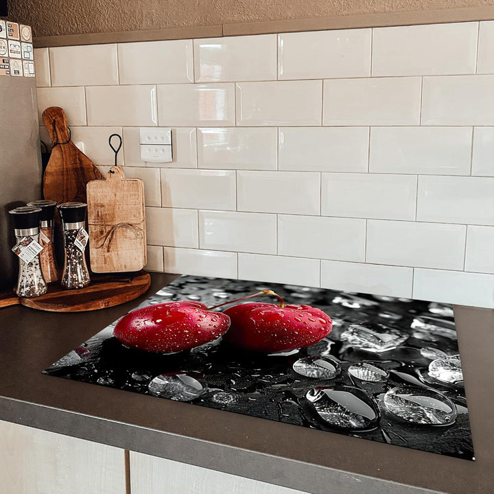Herdabdeckplatte 70x52 cm Einteilig Herdabdeckung Abdeckplatte für Ceranfeld Abdeckung Induktionskoc