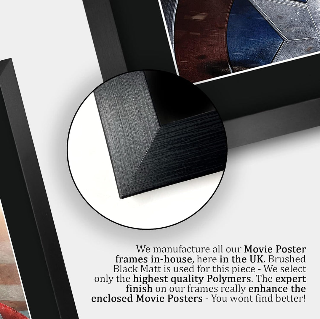 HWC Trading Captain America A3 Gerahmte Signiert Gedruckt Autogramme Bild Druck-Fotoanzeige Geschenk