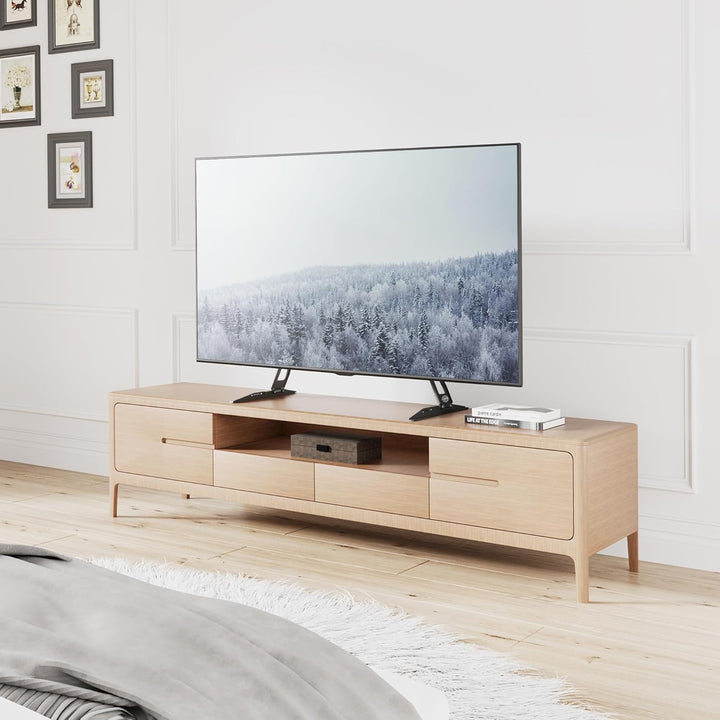 FITUEYES Universal TV Standfüsse Fernseher TV Beine für 32 bis 55 Zoll LCD LED Flach&Curved TV Füsse