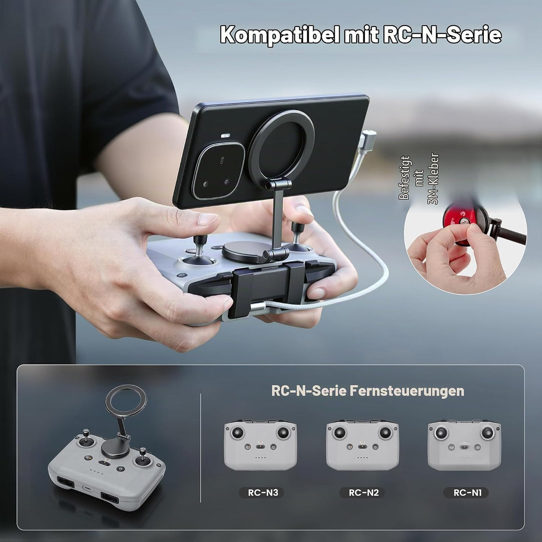 STARTRC Verstellbarer Magnetischer Handyhalter für Fernbedienung RC-N1/N2/N3, für DJI Neo 2/Mini 4K/