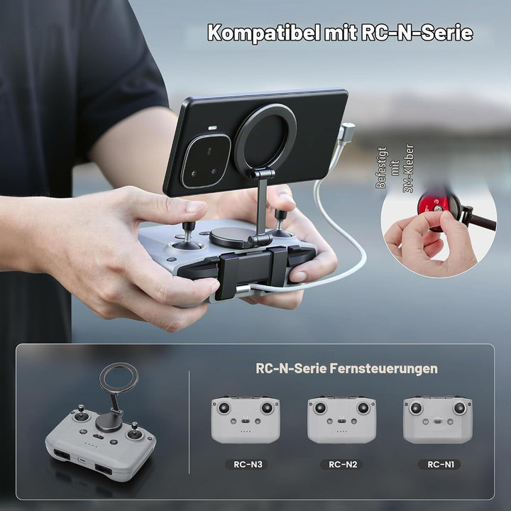 STARTRC Verstellbarer Magnetischer Handyhalter für Fernbedienung RC-N1/N2/N3, für DJI Neo 2/Mini 4K/