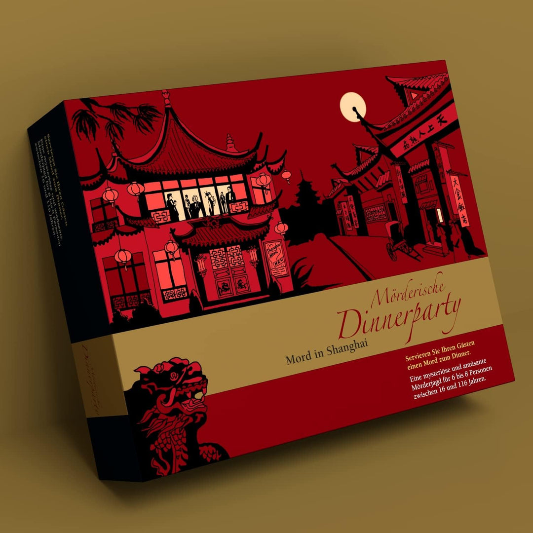 Mörderische Dinnerparty – Mord in Shanghai - Krimidinner für zuhause für 6 bis 8 Personen/ spannende