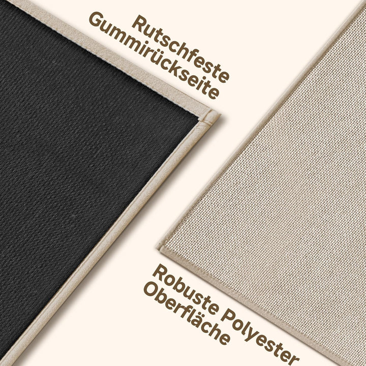 Fussmatte Innen Waschbar 60x90cm, rutschfest Fussmatte Innen Dünn Schmutzfangmatte Innen Türmatte Ou
