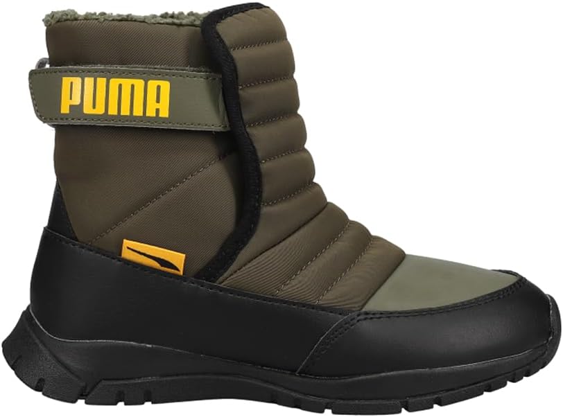 PUMA Unisex Kinder Nieve Boot WTR Ac Ps Sneaker 28 EU Grape Leaf Saffron, 28 EU Grape Leaf Saffron