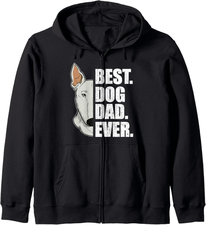 Best Dog Dad Ever Lustiges Vatertag Hund Bullterrier Kapuzenjacke