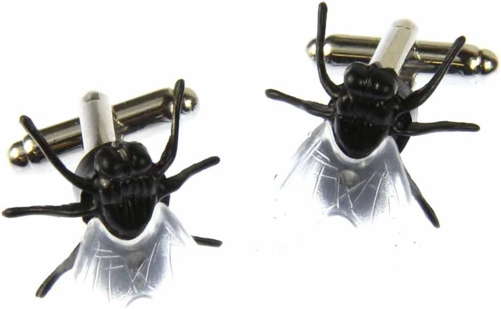 Miniblings Fliege Manschettenknöpfe Miniblings Knöpfe + Box Fliegen Halloween Schmeissfliege - Herre