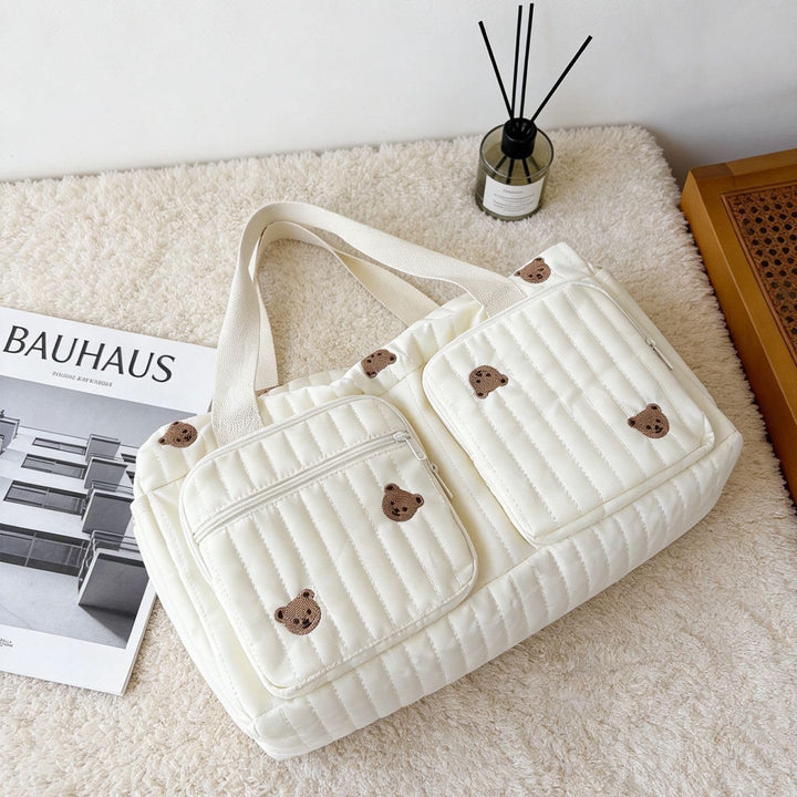 DAHI Wickeltasche für Mütter und Baby, Grosse Leicht Gepolsterte Multifunktionale Umhängetasche, Pas