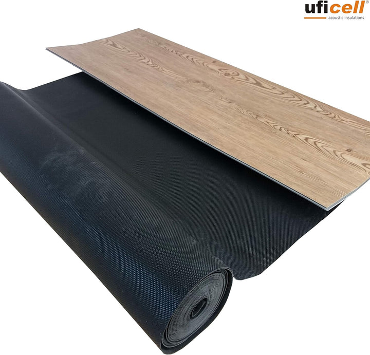 United foam Industries uficell VinoSmart Trittschalldämmung, 15 mm dickes Pad für Vinylböden und LVT