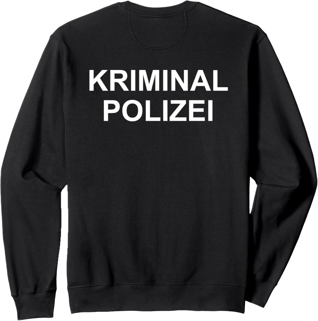 Kriminalpolizei Doppelseitig bedruckt Sweatshirt