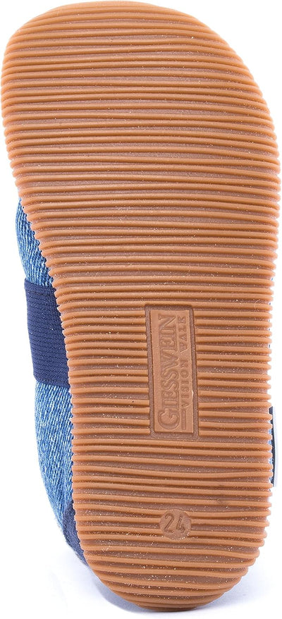 GIESSWEIN Unisex Kinder Söll-Slim Fit Flache Hausschuhe 38 EU Dunkle Jeans, 38 EU Dunkle Jeans