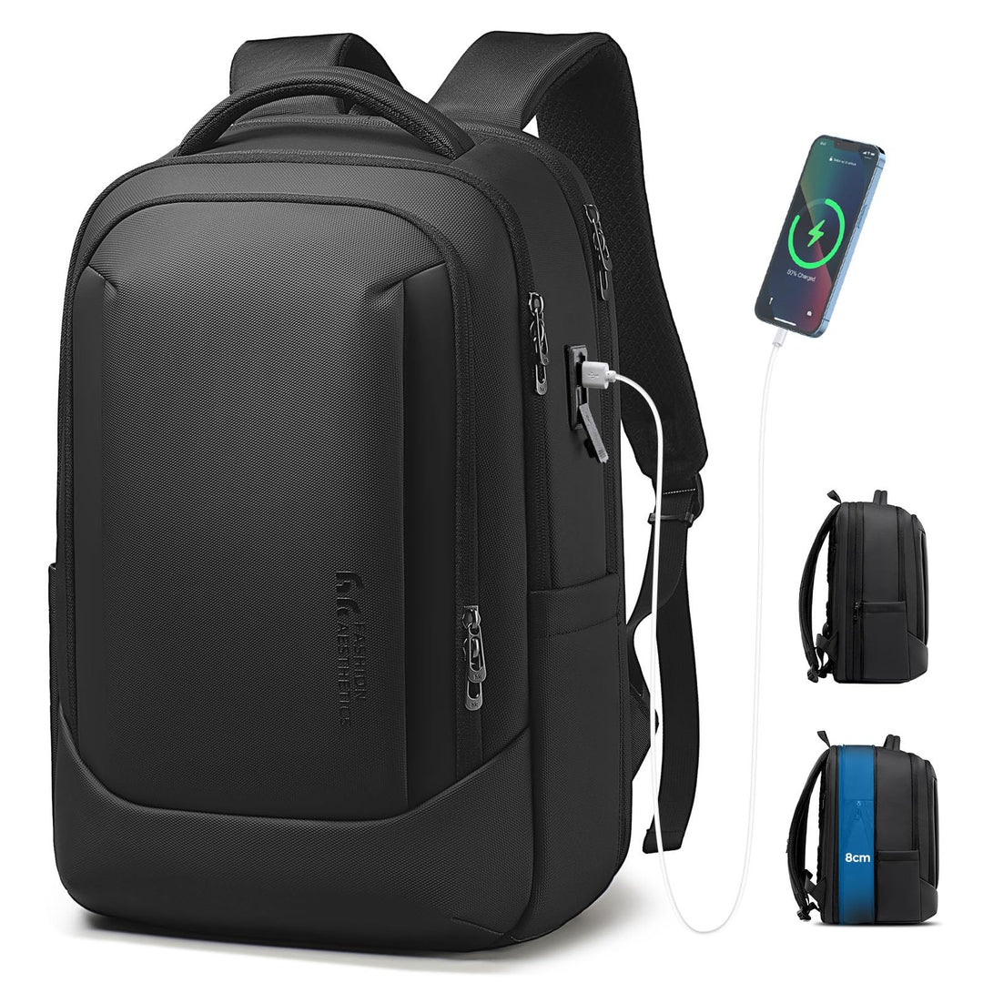 hk Business Laptop Rucksack Herren 16 Zoll Erweiterbarer 28L-40L Reiserucksack mit USB Ladeanschluss