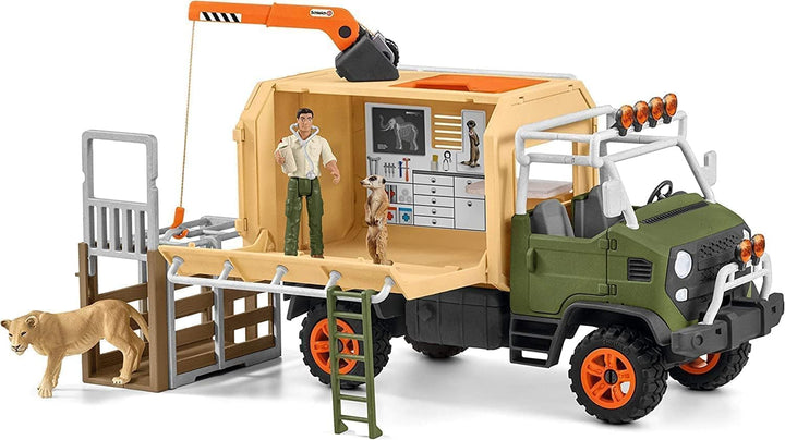 schleich 42475 Grosser Truck Tierrettung, für Kinder ab 3+ Jahren, WILD LIFE - Spielset neue Verpack