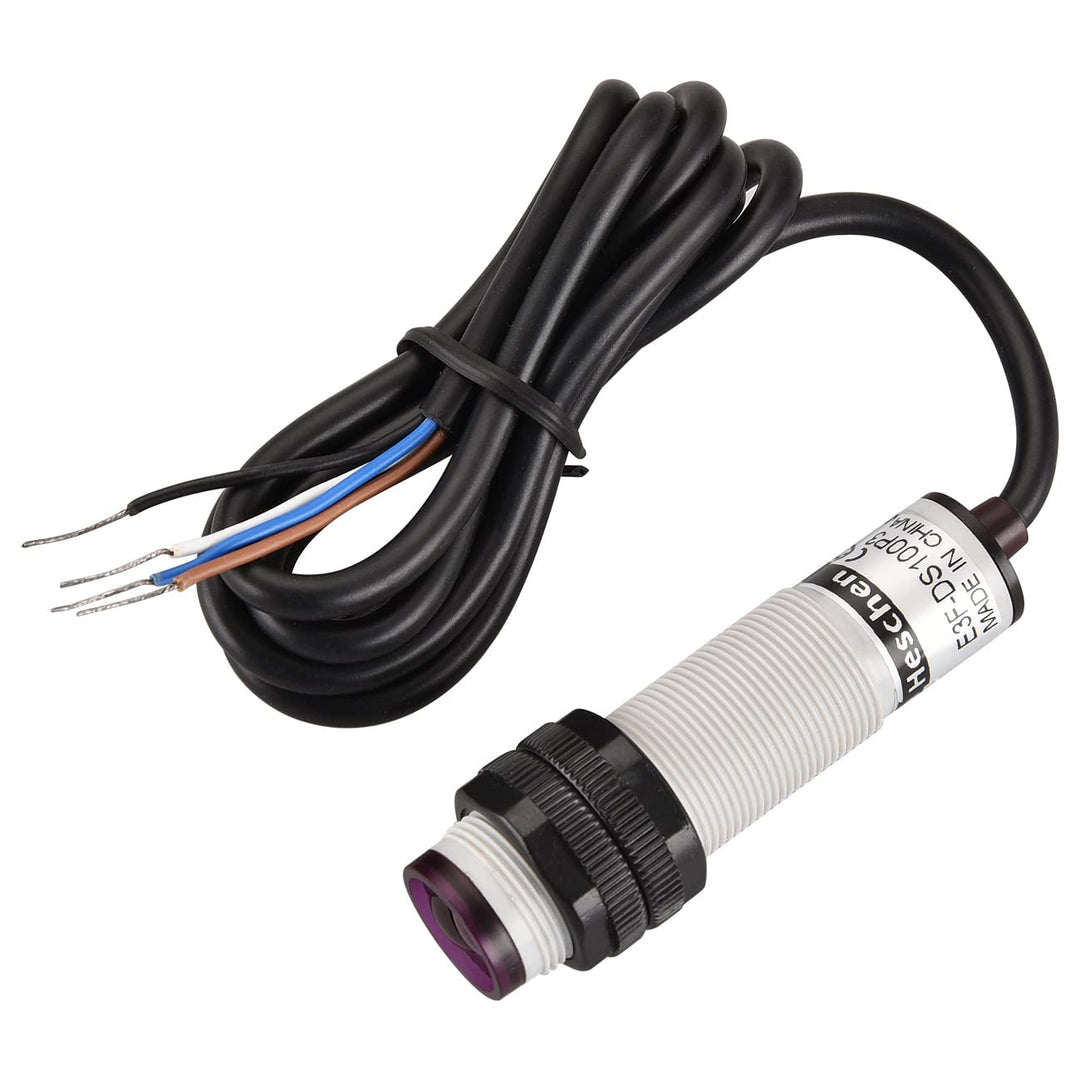 Heschen M18 Säule Infrarot Photoelektrischer Näherungsschalter, Diffuse Reflexionstyp, E3F-DS100P3,