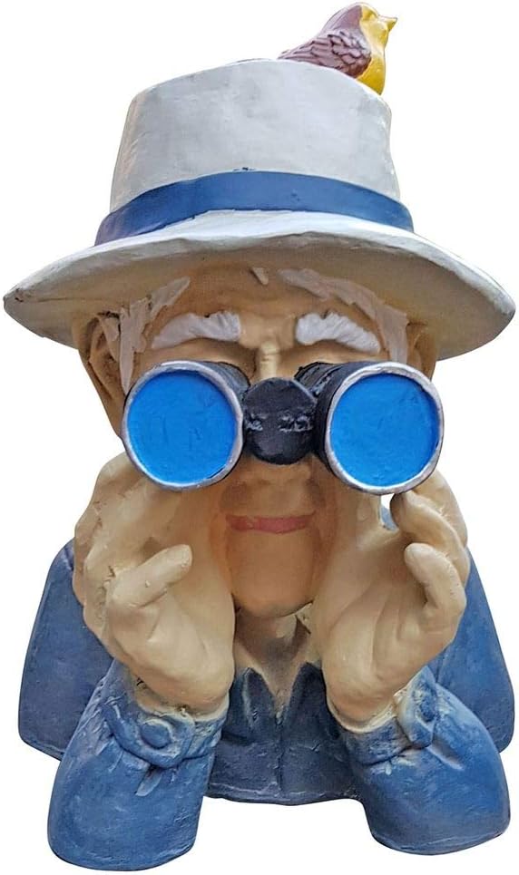 Fachhandel Plus Spanner mit Fernglas Opa Paschulke Gartendekoration Deko für Innen und Aussen