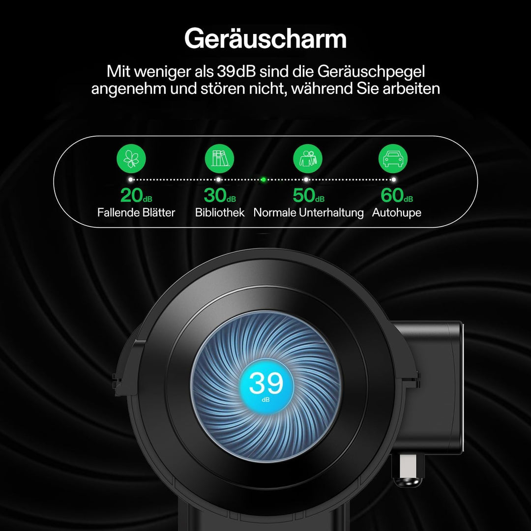 VIVOSUN AeroZesh S4 Rohrventilator 100 mm, 353 m³/h Abluftventilator mit E12-Geschwindigkeitsregler,