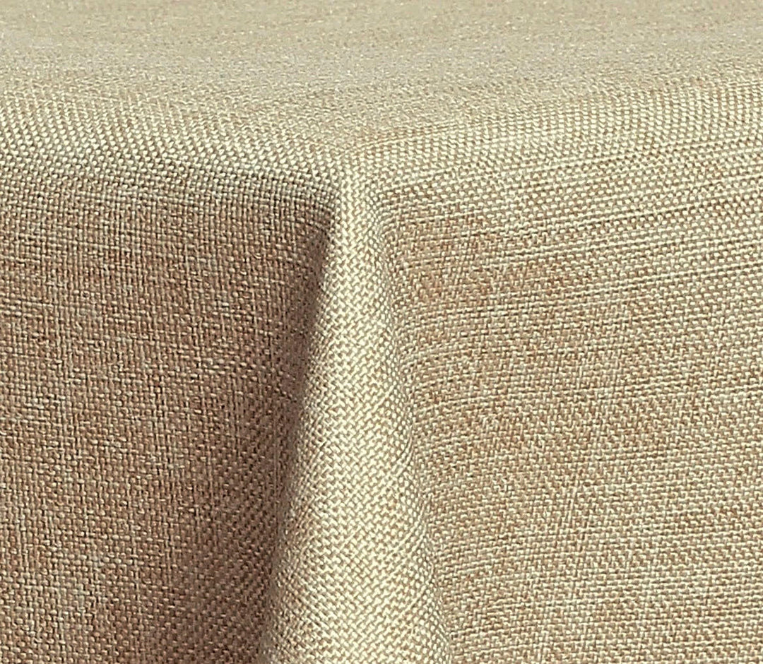 Textil Tischdecke - Leinen Optik - wasserabweisend Eckig 160x320 (Sand, ca. 160 x 320 cm) Sand ca. 1