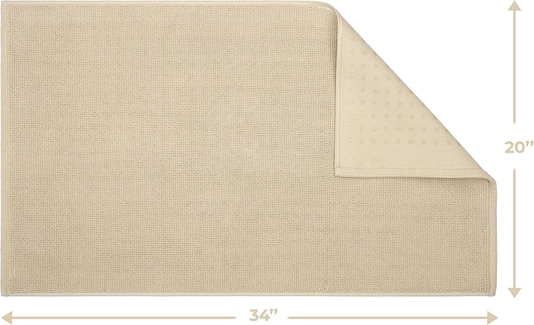 Badematten für Badezimmer, Badewanne, 100% Baumwolle, 900 g/m², 20 x 34 cm, weich, saugfähig, maschi