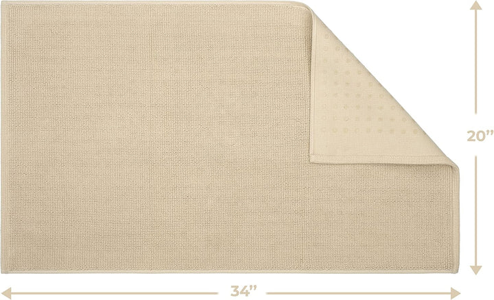 Badematten für Badezimmer, Badewanne, 100% Baumwolle, 900 g/m², 20 x 34 cm, weich, saugfähig, maschi