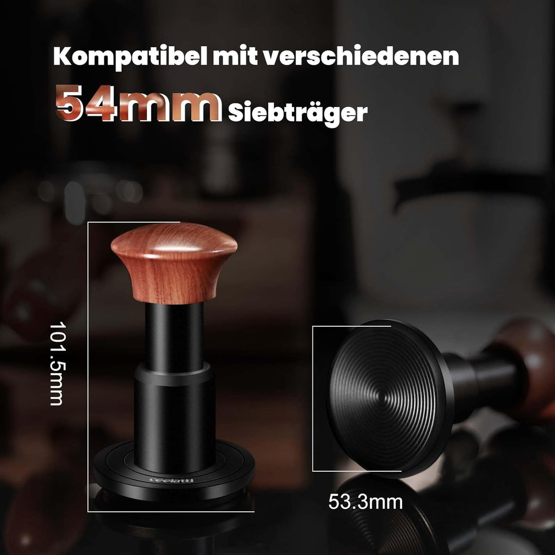 Tamper 54mm, 30lbs Konstantdruck Druckregulierend Fundierte Rückmeldung Espresso Tamper für Sage Bar
