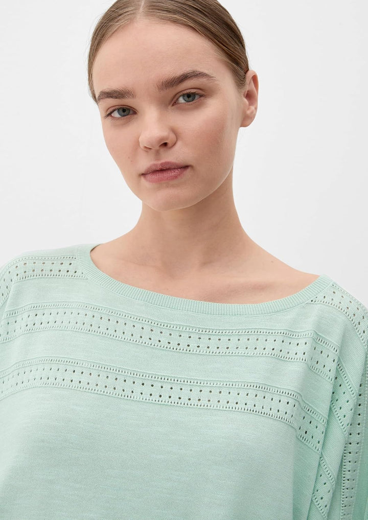 s.Oliver Poncho aus Viskosemix, Grün 6502