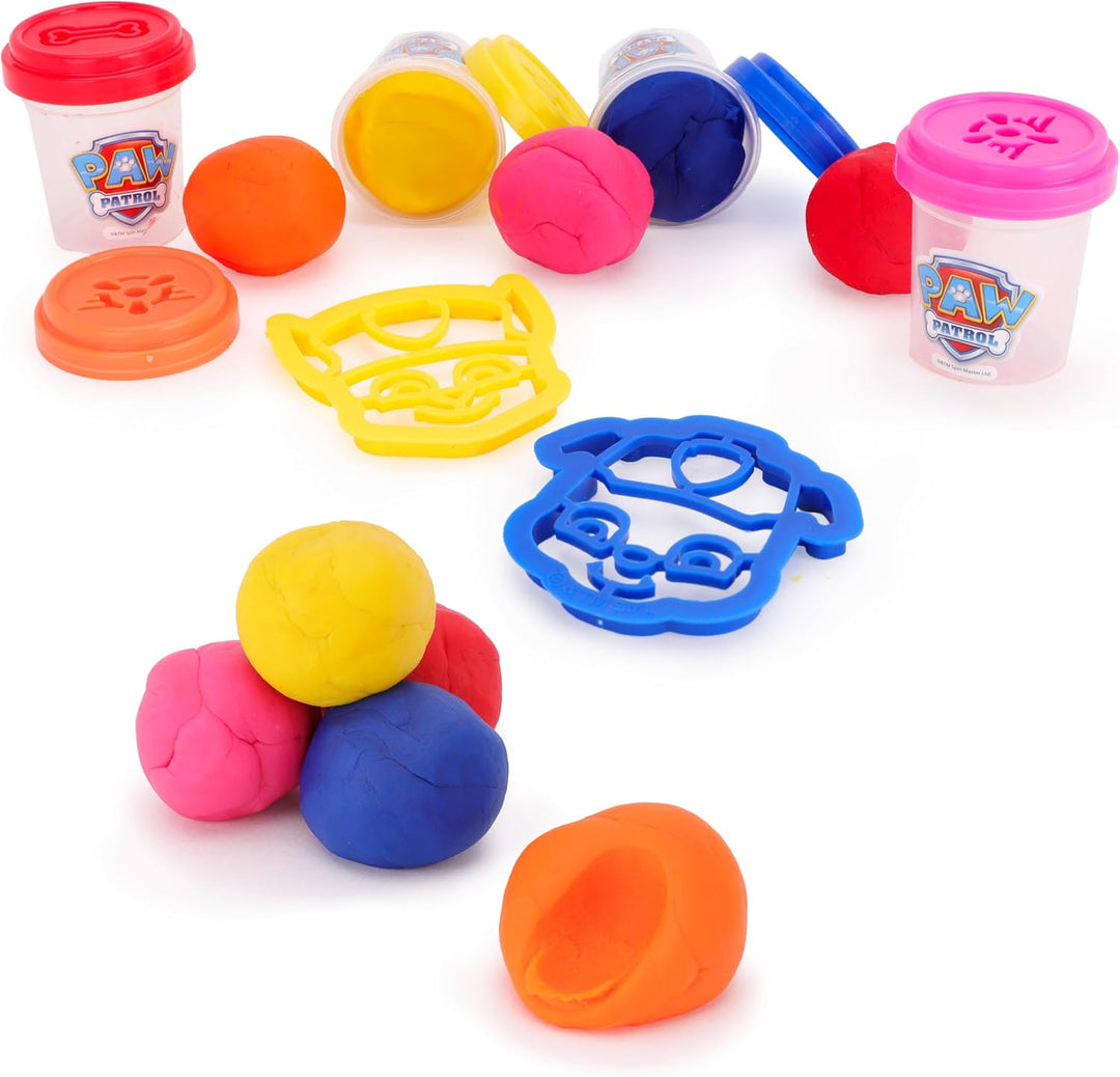 Toyland® Paw Patrol Knetrucksack-Set für Kinder – 5 Teigwannen und 4 Ausstecher inklusive – Paw Patr